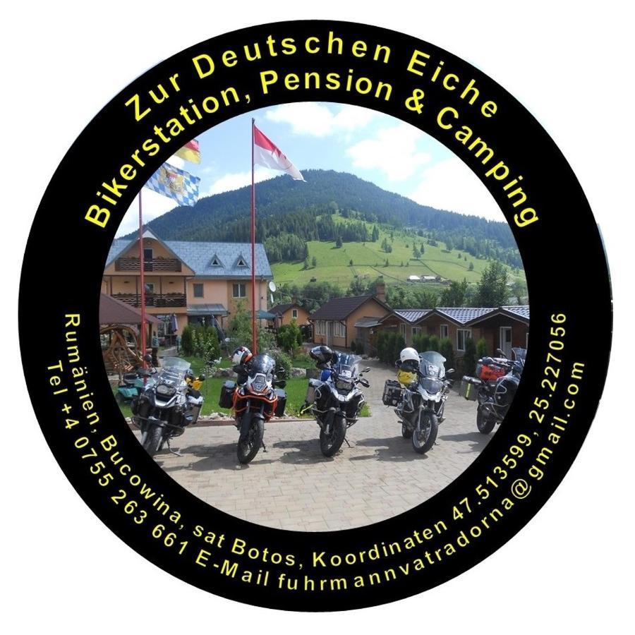 Pension, Camping & Biker Station Zur Deutschen Eiche Ciocanesti Exterior foto